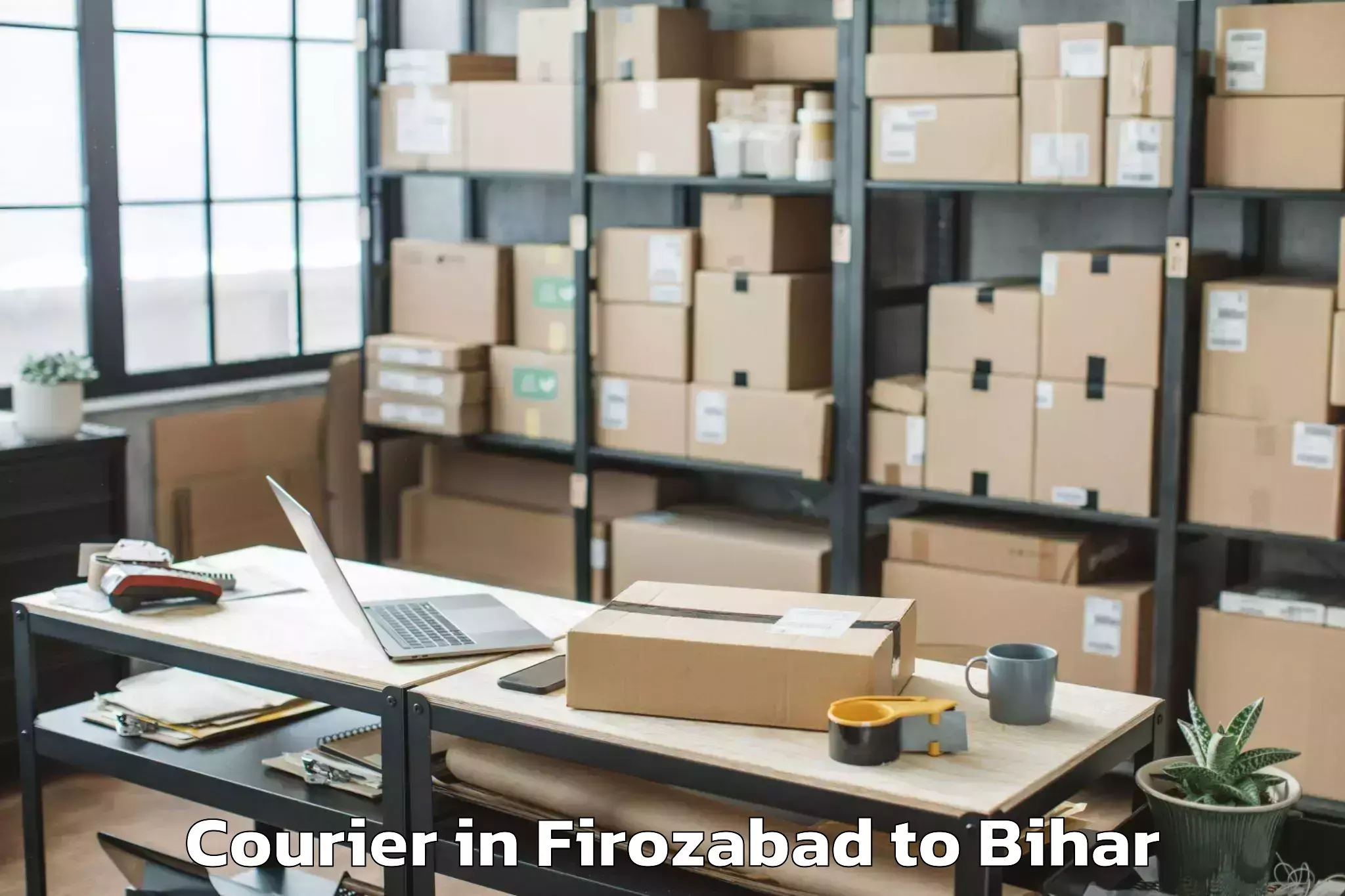 Easy Firozabad to Lauriya Nandangarh Courier Booking